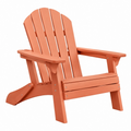 Sedia Adirondack da giardino 78 x 82 x 98 cm in legno verniciato terracotta stile classico