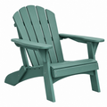 Sedia da giardino Adirondack 79 x 83 x 98 cm in plastica verde salvia con braccioli e schienale inclinato